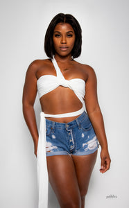 NIA TWISTED HALTER TOP